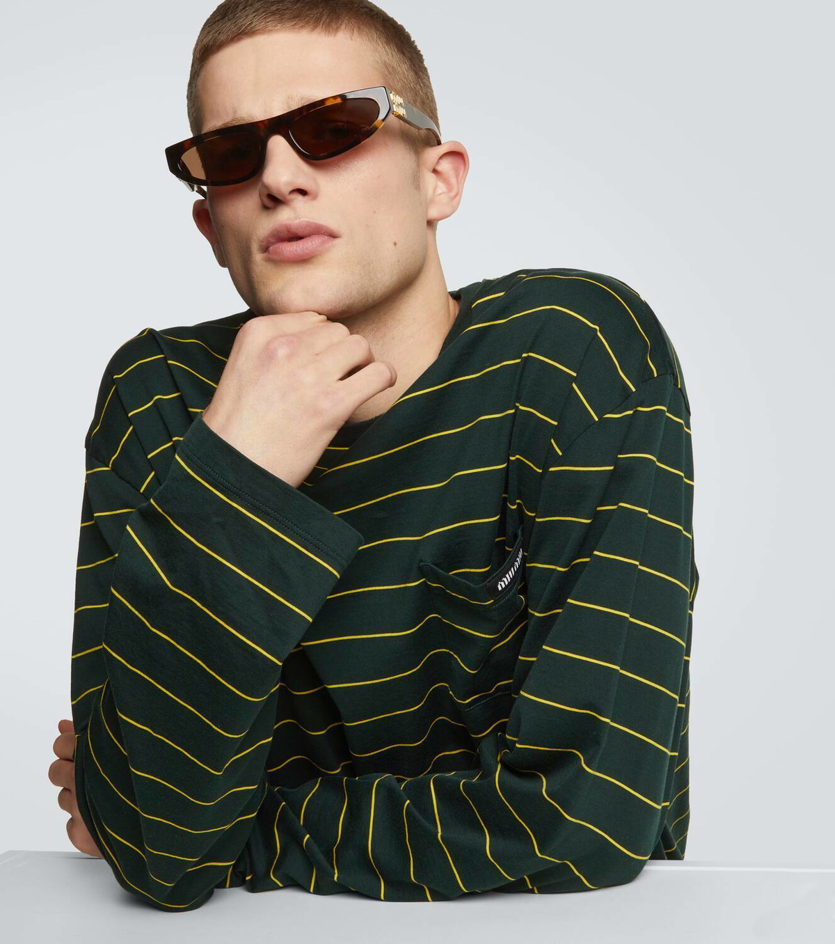 Miu Miu Logo cat-eye sunglasses