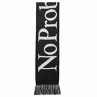No Problemo Men's Logo Scarf in Black 