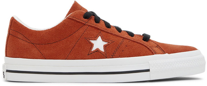 Photo: Converse Orange Suede One Star Pro Sneakers