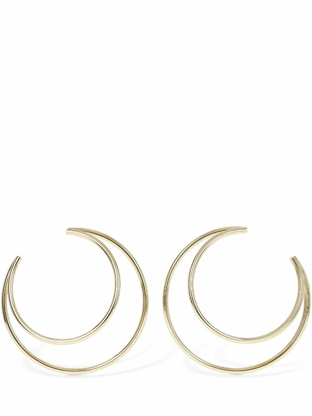 Photo: MARINE SERRE - 6.5cm Moon Hoop Earrings