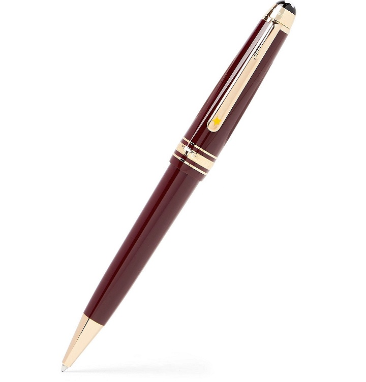 Photo: Montblanc - Meisterstück Le Petit Prince Resin and Platinum-Plated Rollerball Pen - Red
