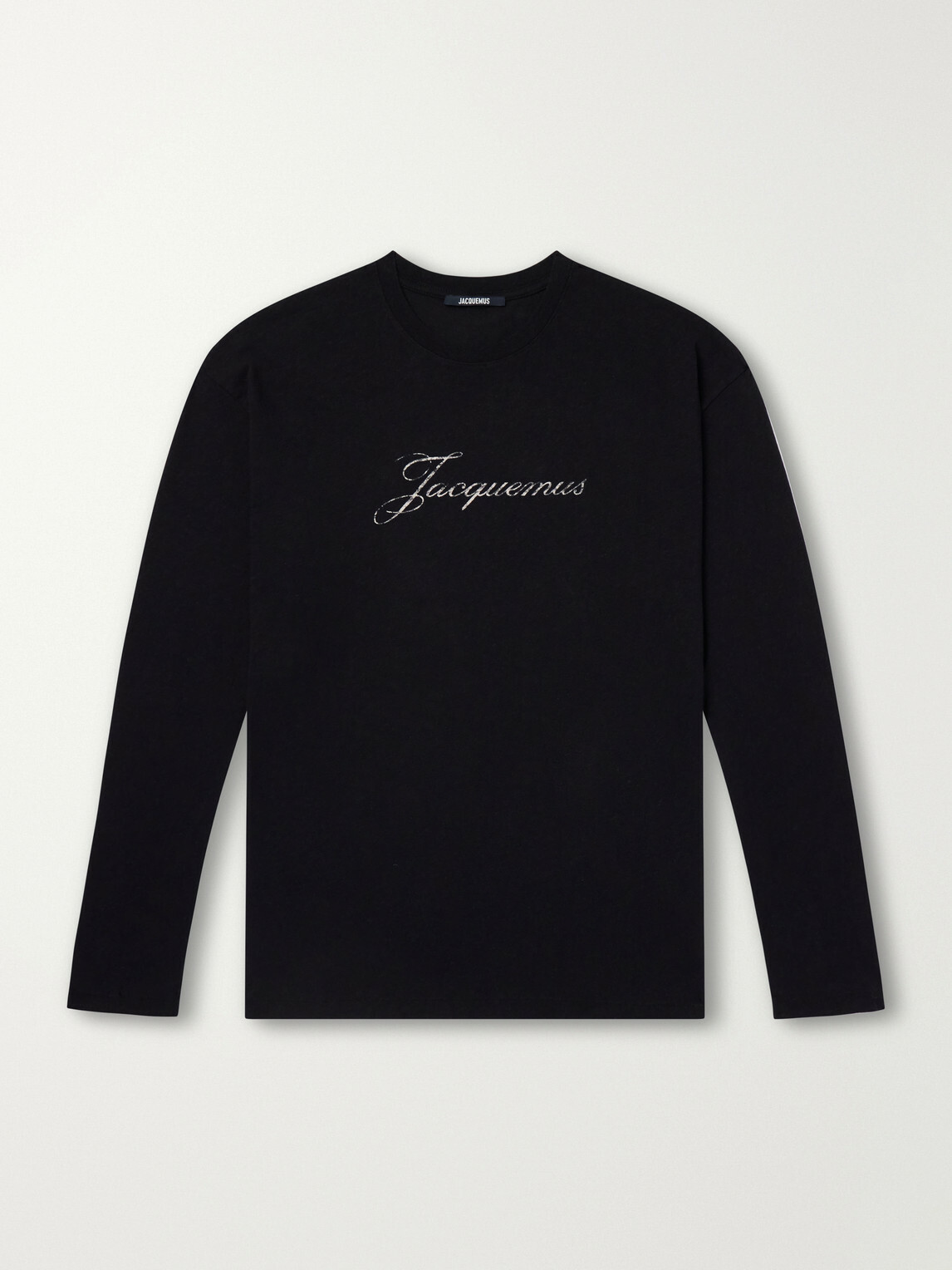 Jacquemus - Logo-Printed Cotton and Hemp-Blend Jersey T-Shirt - Black