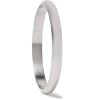 Le Gramme - Le 2 Brushed 18-Karat White Gold Ring - Men - Silver