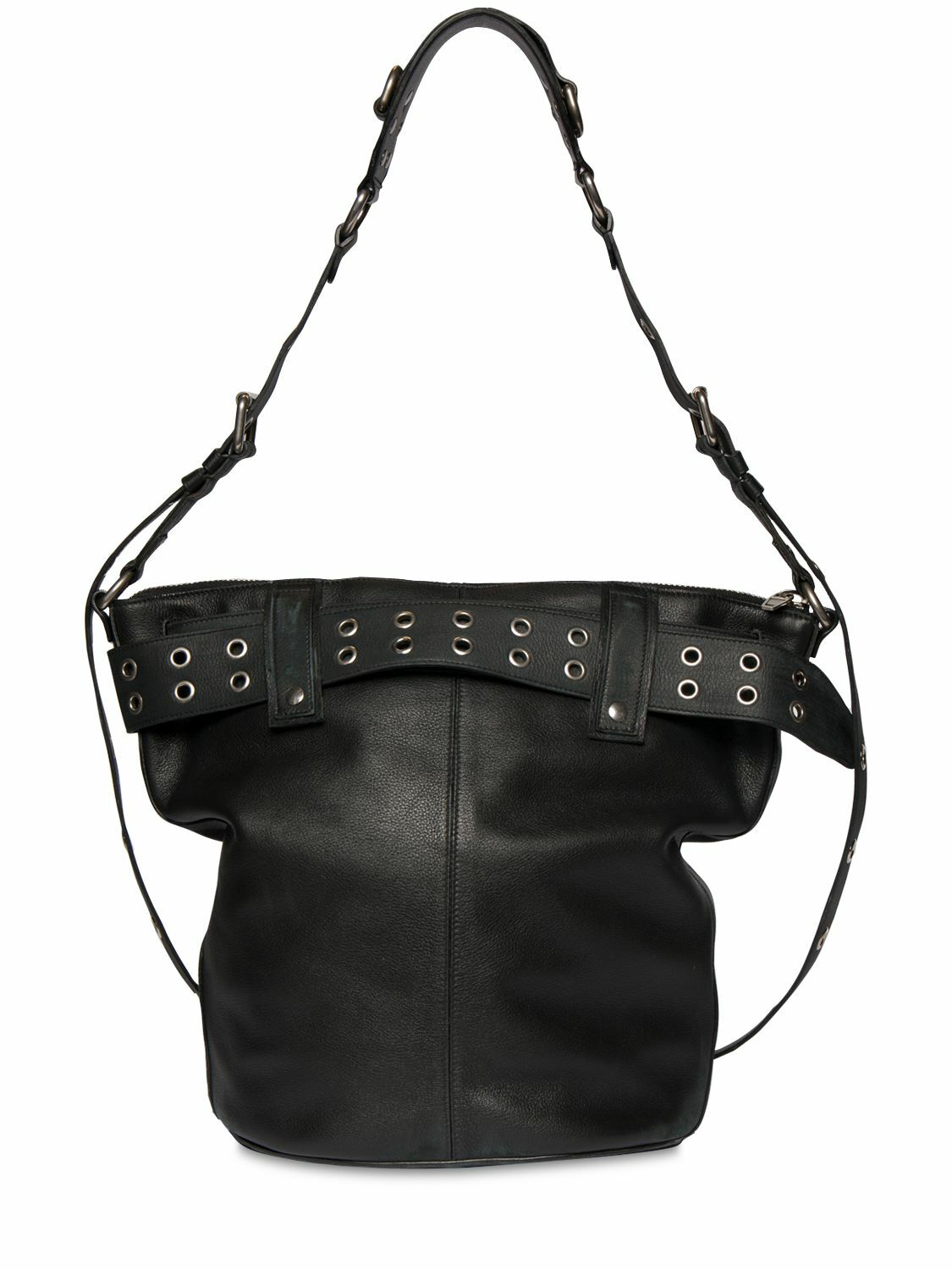 BALENCIAGA - Emo Leather Bucket Bag Balenciaga