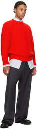 Bally Red Merino Wool Sweater