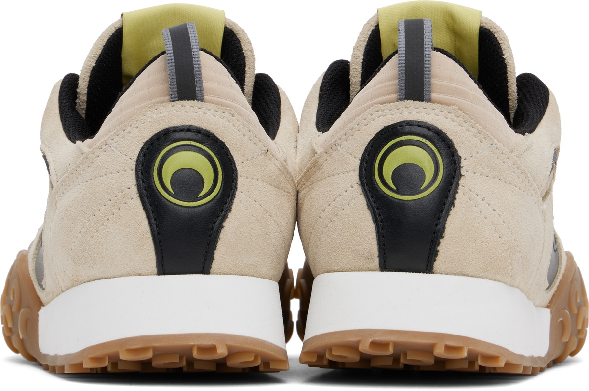 Marine Serre Beige Metal Free Leather MS Rise II Sneakers