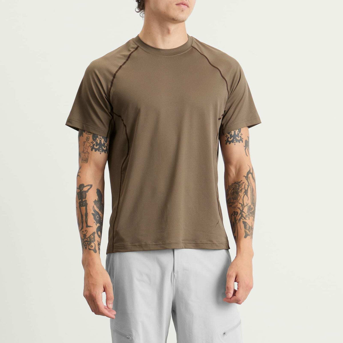CAYL Men's Air T-Shirt in Red Bean