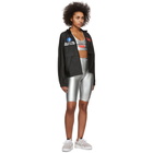 adidas Originals by Alexander Wang Silver Metallic Bike Shorts