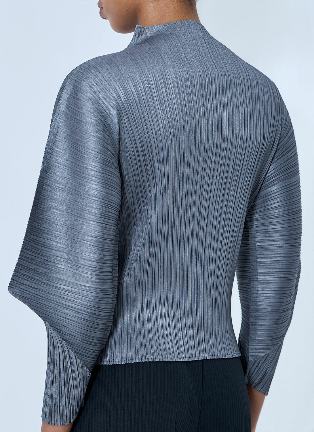 Pleats Please Issey Miyake Pleated High-Neck Top