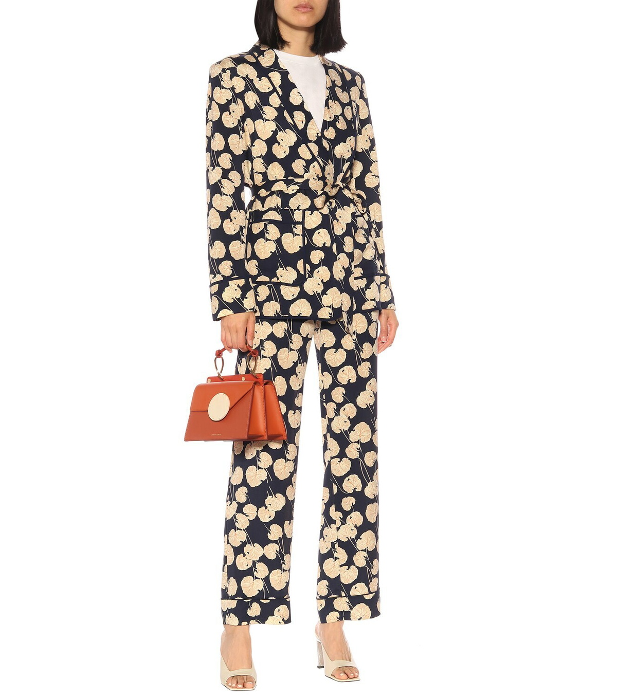 DIANE VON FURSTENBERG★素敵！Veronica プリントパンツ Diane von Furstenberg - Veronica silk-blend cady pants Diane