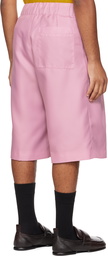 Dries Van Noten Pink Parnell Shorts