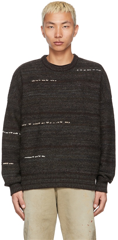 Photo: Visvim Black Knit Amplus Sweater