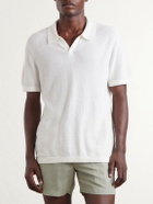Onia - Cotton-Blend Terry Polo Shirt - Neutrals