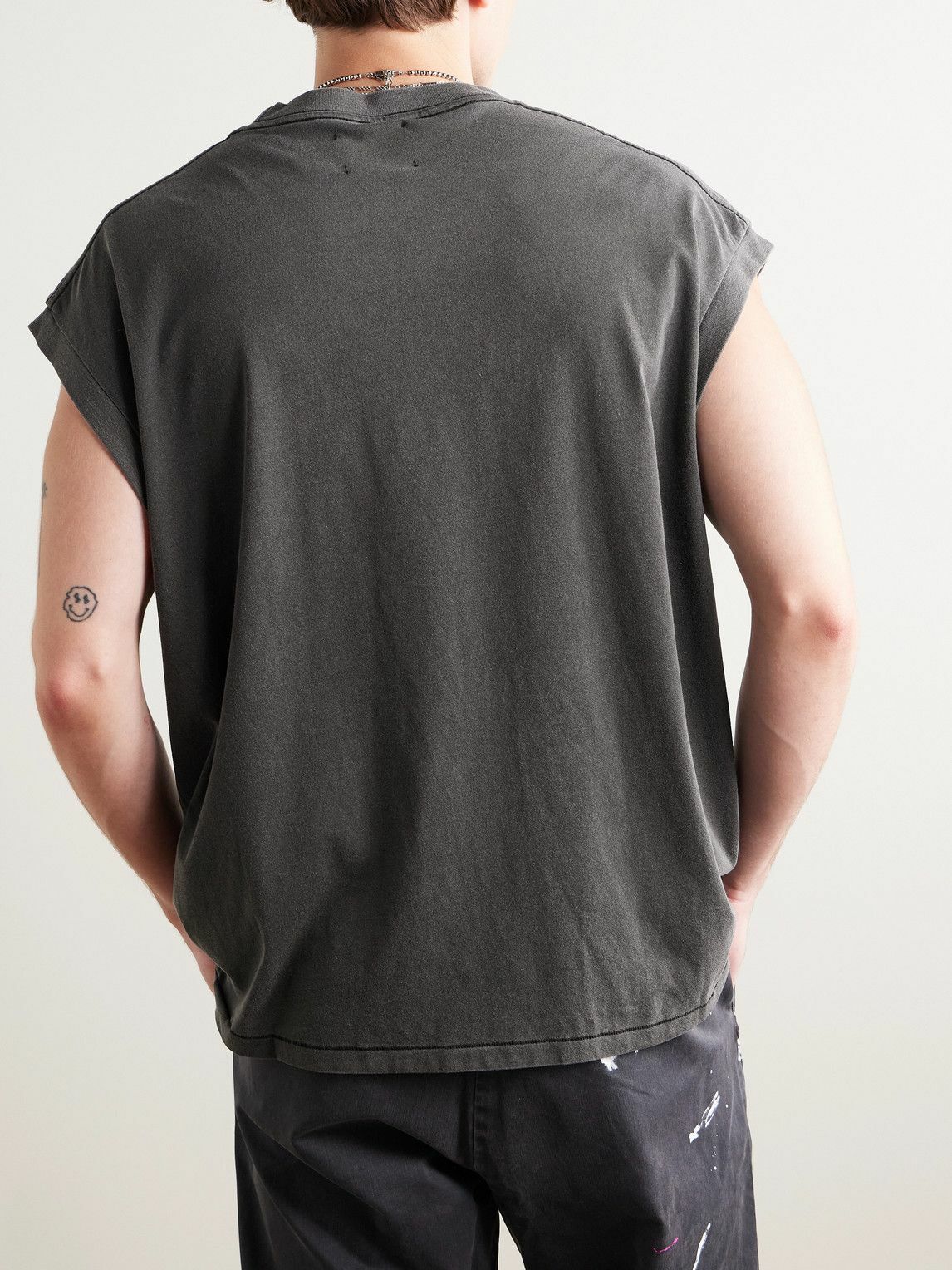 Gallery Dept. - Augi Logo-Print Cotton-Jersey T-Shirt - Gray