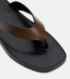 JUDE Vermelho leather thong sandals