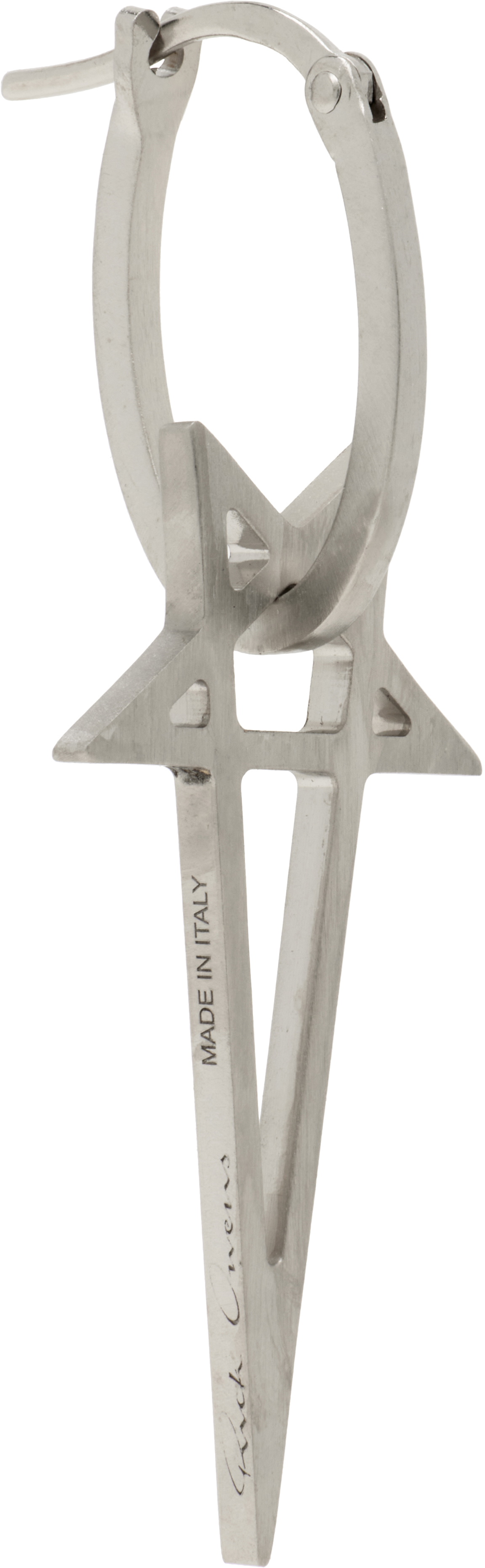 Rick Owens Pentagram Earring