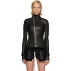 Rick Owens Black Tower Gary Leather Jacket