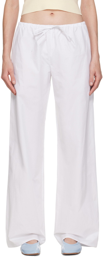 Photo: Matteau White Drawstring Trousers