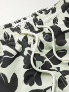Atalaye - Lorenia Mid-Length Printed Recycled Swim Shorts - Black