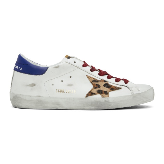 Photo: Golden Goose White and Brown Horsy Superstar Sneakers