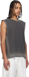 COOR Gray Faded-Wash Crewneck Tank Top