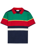 Versace Striped Layered Cotton T-shirt Multicoloured 1