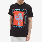 Awake NY Men's Seahorse T-Shirt in Black