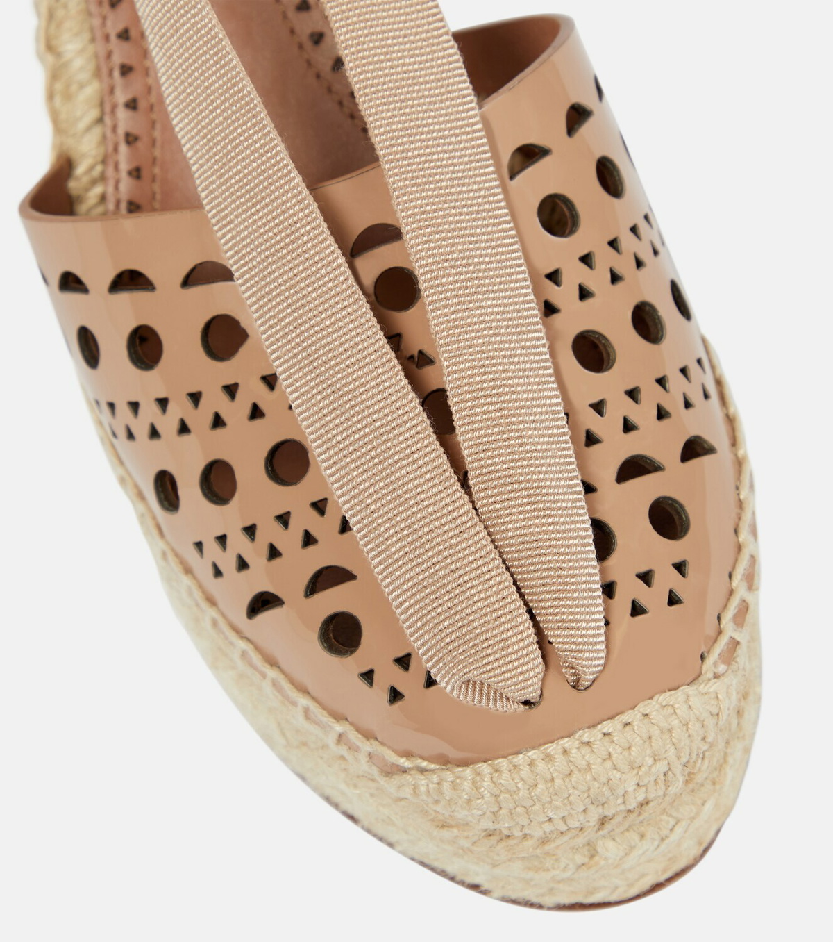 Alaïa Laser-cut espadrille wedges