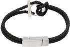 Ferragamo Black Gancini Bracelet