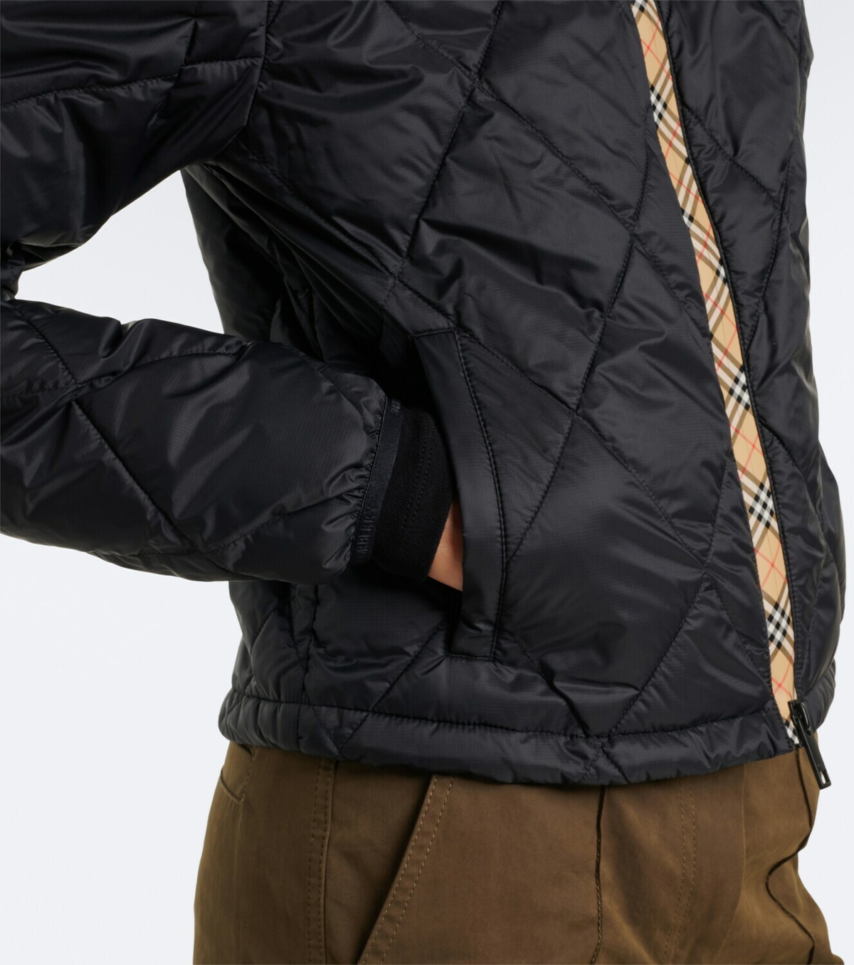 Burberry Burberry Check quilted puffer jacket