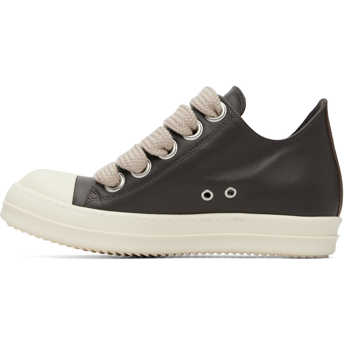 Rick Owens Gray Tower Jumbolace Low Sneakers