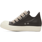 Rick Owens Gray Tower Jumbolace Low Sneakers