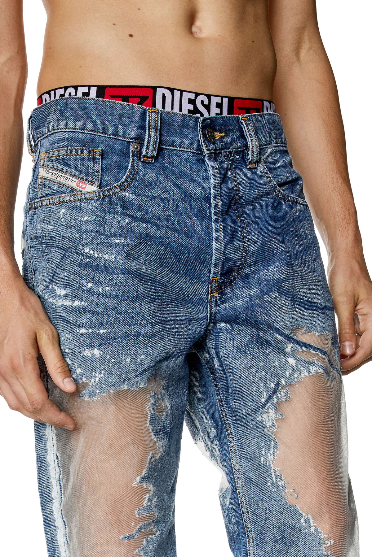 【SALE】Straight Jeans 2010 D-Macs 007q7 Men's Straight Jeans | Medium blue | Diesel 2010 D-Macs