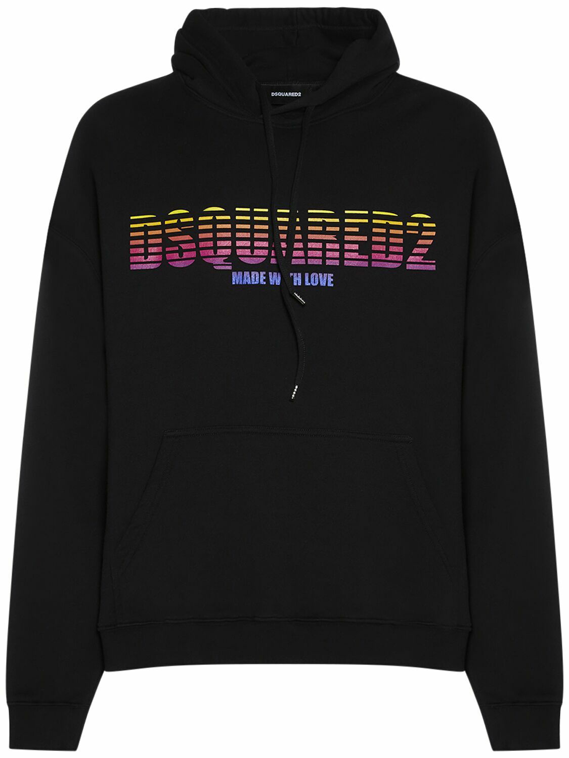Photo: DSQUARED2 - Logo Cotton Jersey Hoodie
