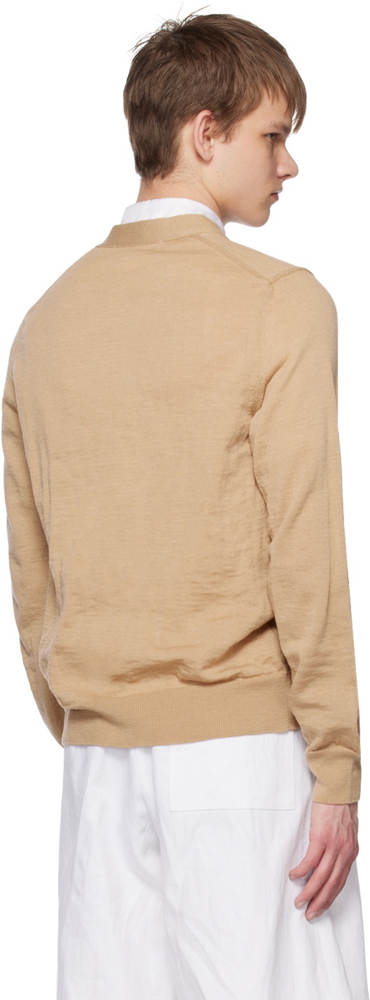 Comme des Garçons Shirt Beige Brett Westfall Edition Cardigan