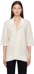 ZEGNA Off-White Short-Sleeve Cardigan