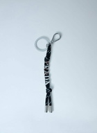 Prada Logo Embellished Keychain