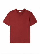 Boglioli - Garment-Dyed Cotton-Jersey T-Shirt - Red