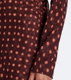 Stella McCartney Polka dot mesh maxi dress