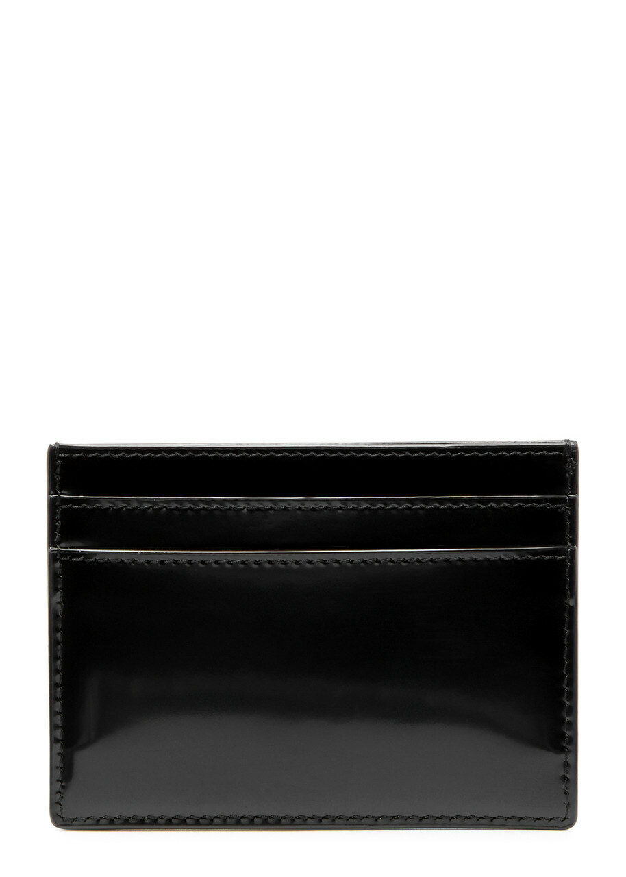 折りたたみ財布 SAINT LAURENT Patent leather card holder Saint Laurent YSL Python-Embossed Leather Card Holder