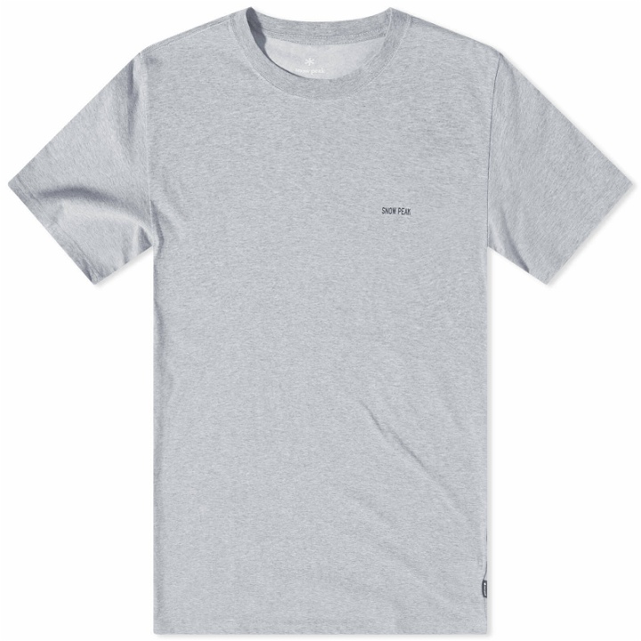 Photo: Snow Peak Men's Ropework T-Shirt in Medium Grey