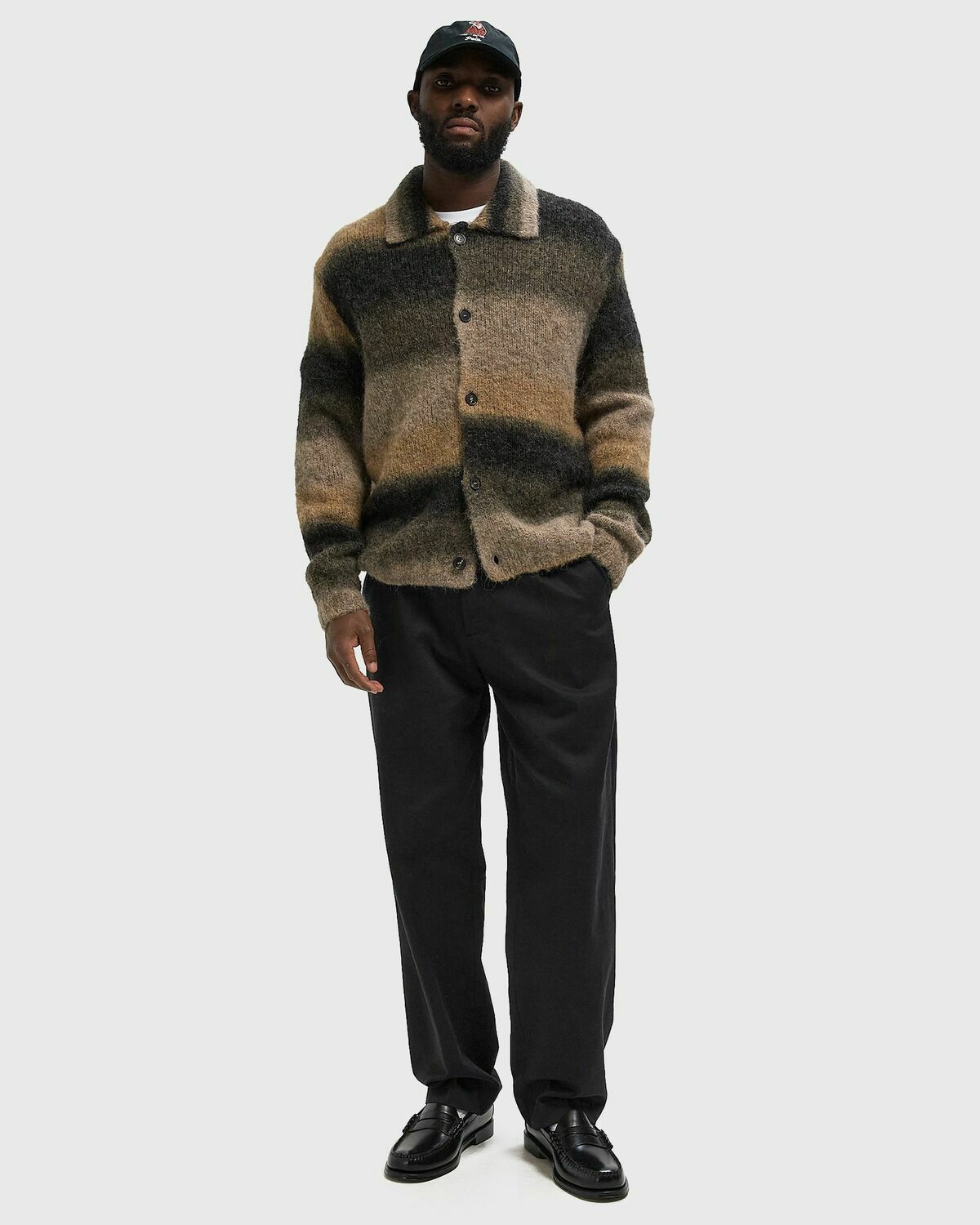 Norse Projects Erik Gradient Alpaca Wool Jacket Beige Mens Zippers