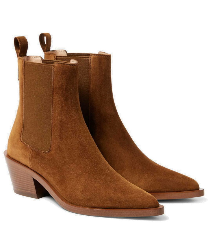 Photo: Gianvito Rossi Wylie suede ankle boots