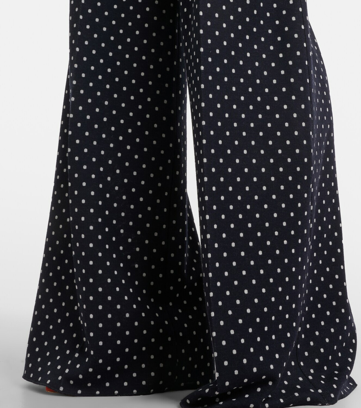 Max Mara Polka-dot jersey wide-leg pants