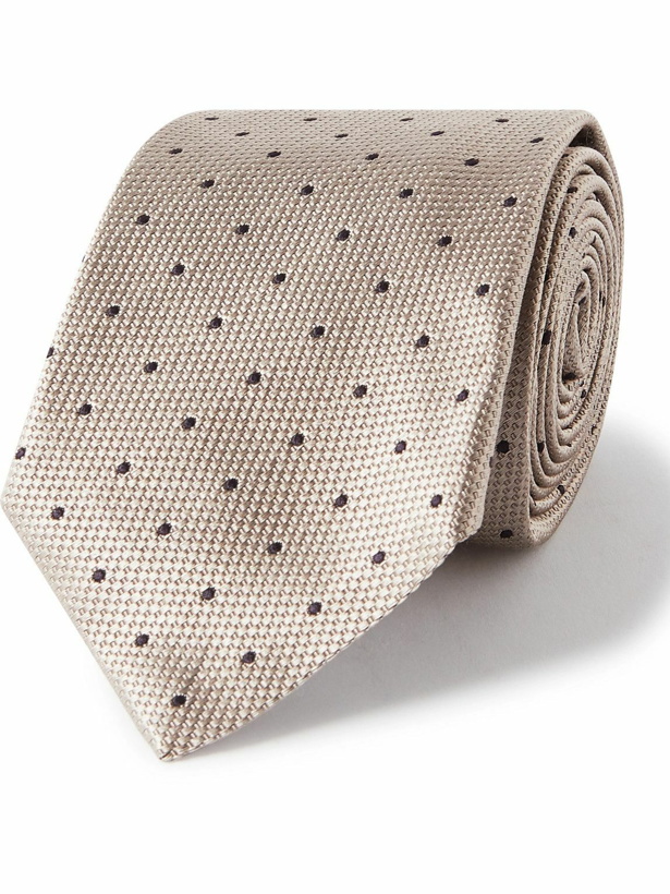 Photo: Brunello Cucinelli - Polka-Dot Silk-Jacquard Tie