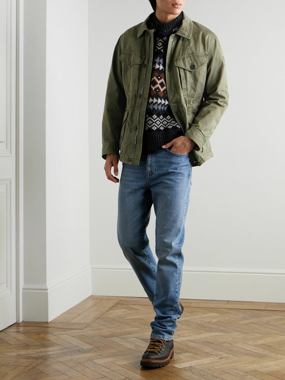 Belstaff - Logo-Appliquéd Cotton-Sateen Field Jacket - Green