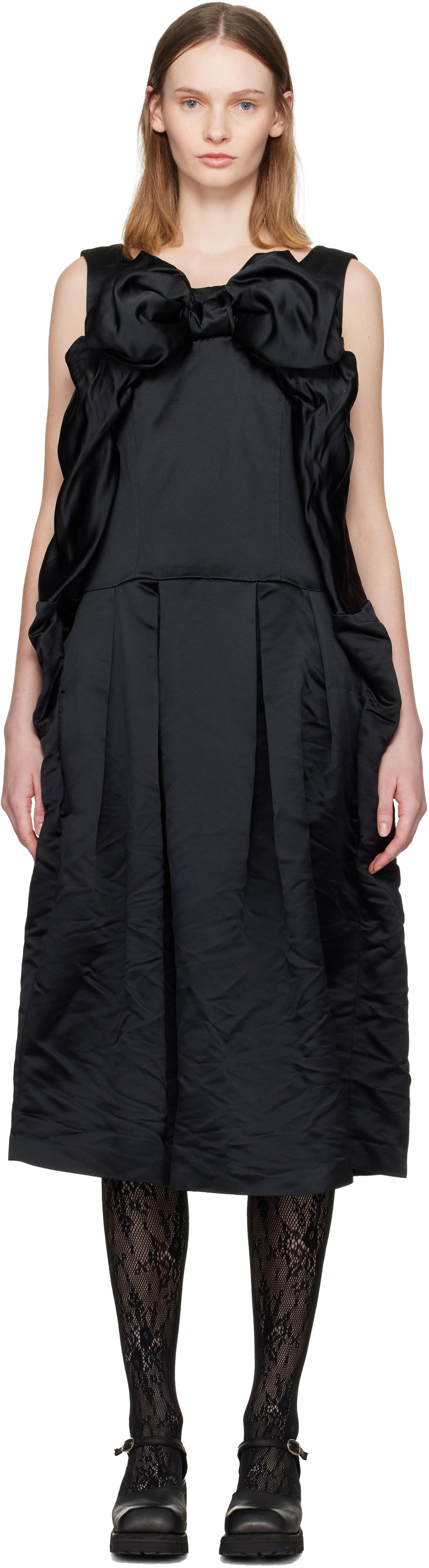 Comme des Garçons Comme des Garçons Black Bow Midi Dress