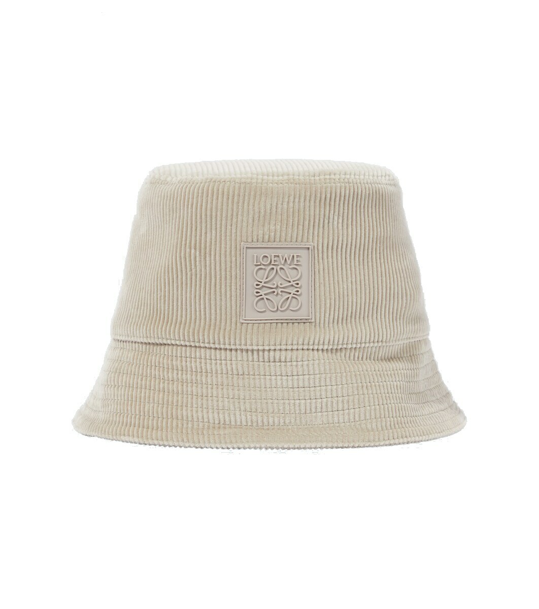 Anagram-patch corduroy bucket hat | LOEWE