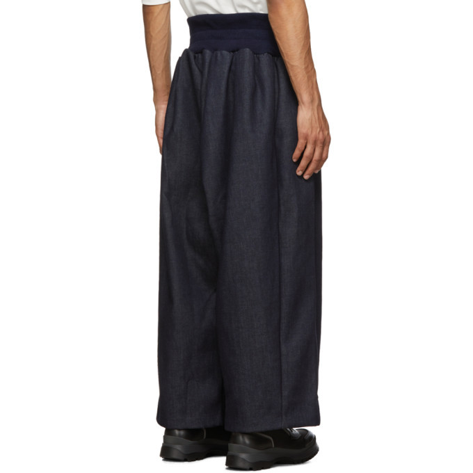 Fumito Ganryu Blue Denim Parkour Lounge Pants Fumito Ganryu