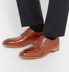 Paul Smith - Ernest Cap-Toe Polished-Leather Derby Shoes - Men - Tan